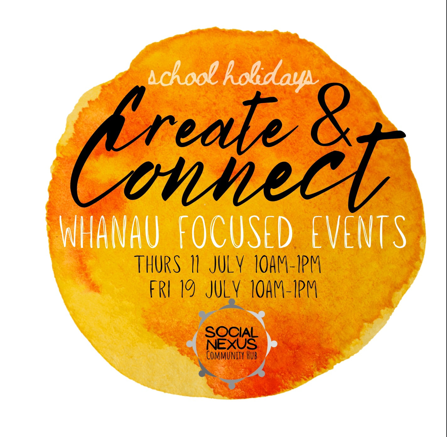 Thursday 11th July 2024 - MOSAICS - School holidays: Create & Connect - whānau focus