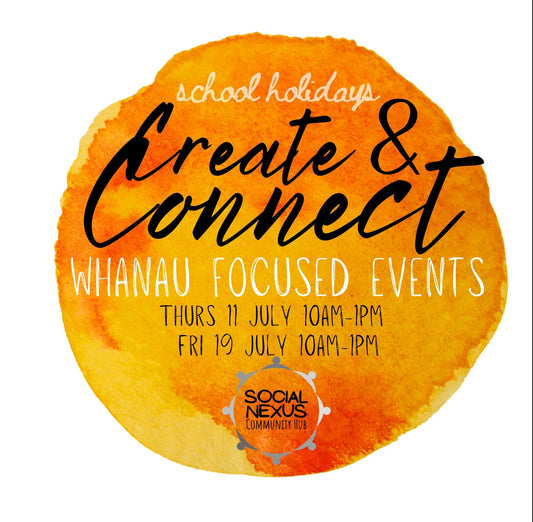 Thursday 11th July 2024 - MOSAICS - School holidays: Create & Connect - whānau focus